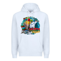 White beach please Premium Hoodie - CowhideDigitalArt