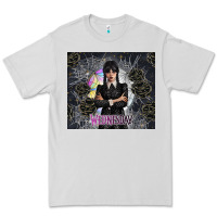 Dove Grey gothic girl with black rose Premium Tee - TumblerDesignByShophia
