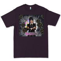 Plum gothic girl with black rose Premium Tee - TumblerDesignByShophia