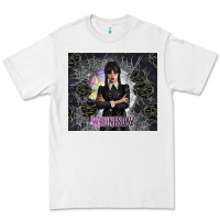 White gothic girl with black rose Premium Tee - TumblerDesignByShophia