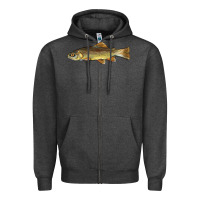 Charcoal Heather arizona apache trout fish Zipper Hoodie - BarkalooDesign