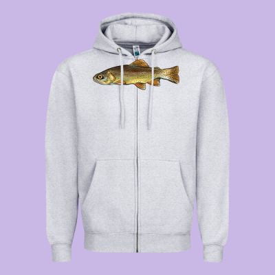 Arizona Apache Trout Fish Zipper Hoodie Designed By Barkaloodesign