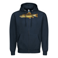 Navy arizona apache trout fish Zipper Hoodie - BarkalooDesign