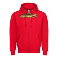 Red arizona apache trout fish Zipper Hoodie - BarkalooDesign