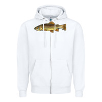 White arizona apache trout fish Zipper Hoodie - BarkalooDesign