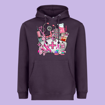 Nurse Cancer Heavyweight Hoodie Designed By Adodesignshop