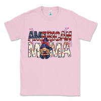 Bubblegum Pink American mama with gnome Mother's Day Classic Tee - HowdyJamesFarm