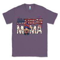 Lavender American mama with gnome Mother's Day Classic Tee - HowdyJamesFarm