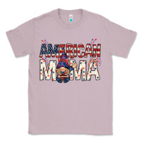 Lilac American mama with gnome Mother's Day Classic Tee - HowdyJamesFarm