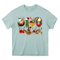 Arona Mexico Wine Glasses Heavy Core Tee - texasbilliewilder