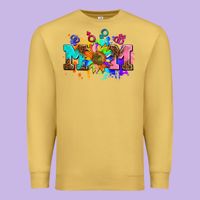 Pride Lesbian Gay Mom Sunflower Premium Sweatshirt Designed By Adodesignshop