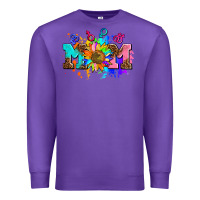 Purple pride lesbian gay mom sunflower Premium Sweatshirt - AdoDesignShop