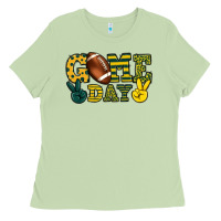 Matcha Game day yellow and green team color Ladies Tee - HowdyJamesFarm