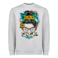 Nona Life Messy Bun Heavyweight Sweatshirt | Teevron