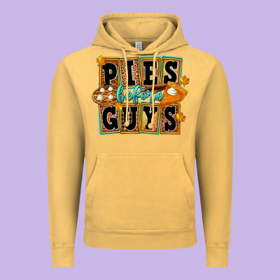 Pies Before Guys Vintage Hoodie Designed By Fadigitalartstudio
