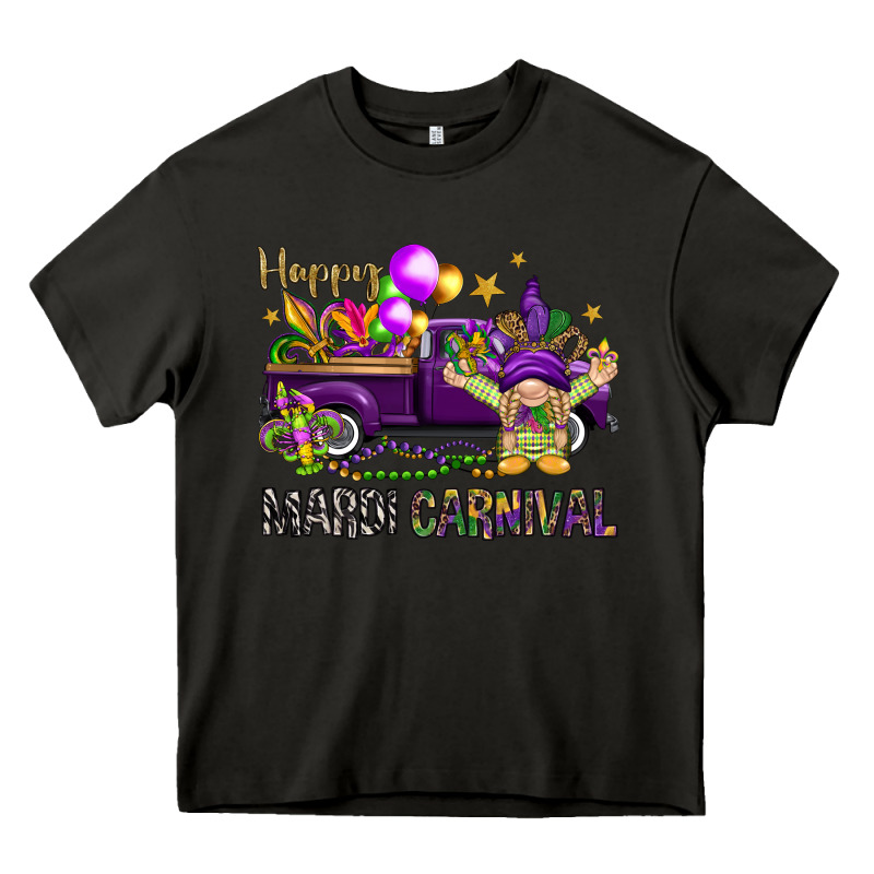 Happy Mardi Carnival With Truck Heavy Core Tee by NancyCooperArtShop | Teevron