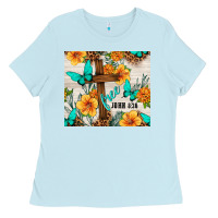 Baby Blue christian free john 8 36 Ladies Tee - TumblerDesignByShophia