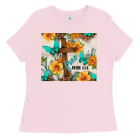 Bubblegum Pink christian free john 8 36 Ladies Tee - TumblerDesignByShophia