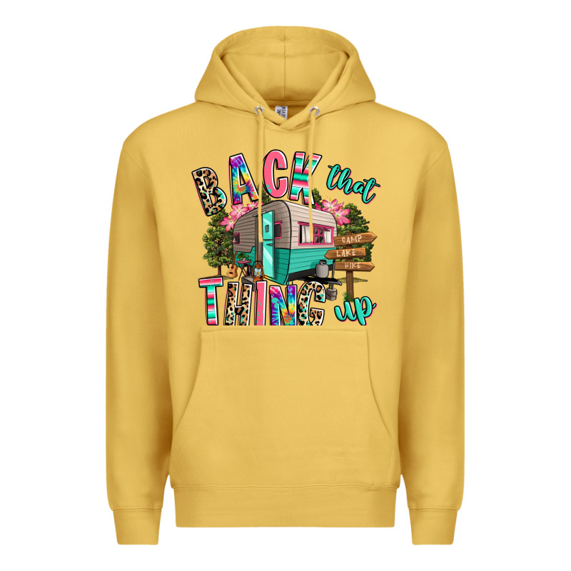 Back That Thing Up Camping Premium Hoodie by RanaPortraitStore | Teevron