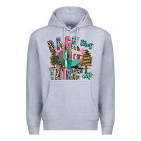 Heather Grey back that thing up camping Premium Hoodie - RanaPortraitStore