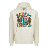 Oatmeal Heather back that thing up camping Premium Hoodie - RanaPortraitStore