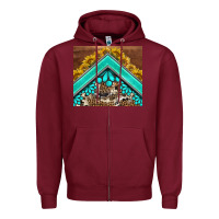 Burgundy western  sunflower turquise gemstone  tumbler Zipper Hoodie - BarkalooDesign