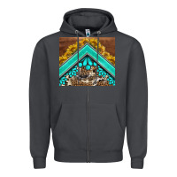 Smoke western  sunflower turquise gemstone  tumbler Zipper Hoodie - BarkalooDesign