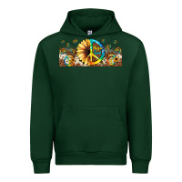 Forest Green hippie soul leopard sunflower Urban Hoodie - JahusDesignShop