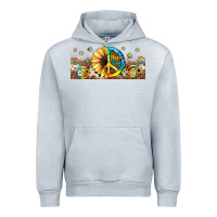 Heather Grey hippie soul leopard sunflower Urban Hoodie - JahusDesignShop
