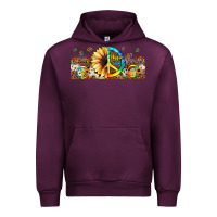 Mauve Wine hippie soul leopard sunflower Urban Hoodie - JahusDesignShop