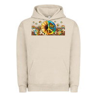 Pigment French Oak hippie soul leopard sunflower Urban Hoodie - JahusDesignShop