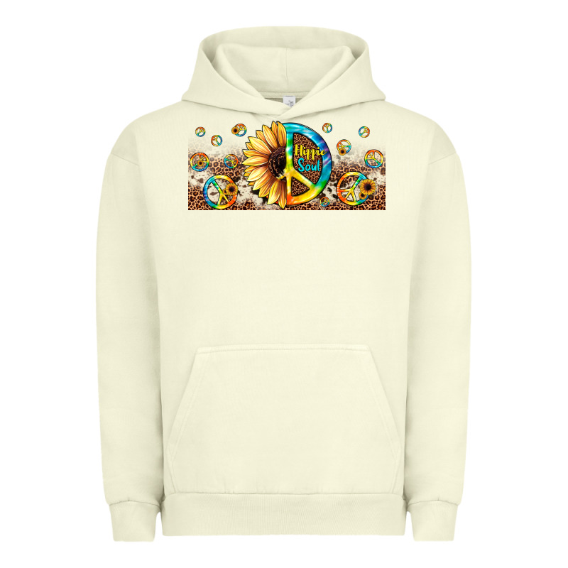Hippie Soul Leopard Sunflower Urban Hoodie by JahusDesignShop | Teevron