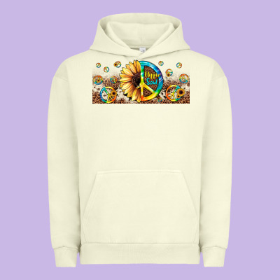 Hippie Soul Leopard Sunflower Urban Hoodie Designed By Jahusdesignshop