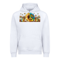 White hippie soul leopard sunflower Urban Hoodie - JahusDesignShop