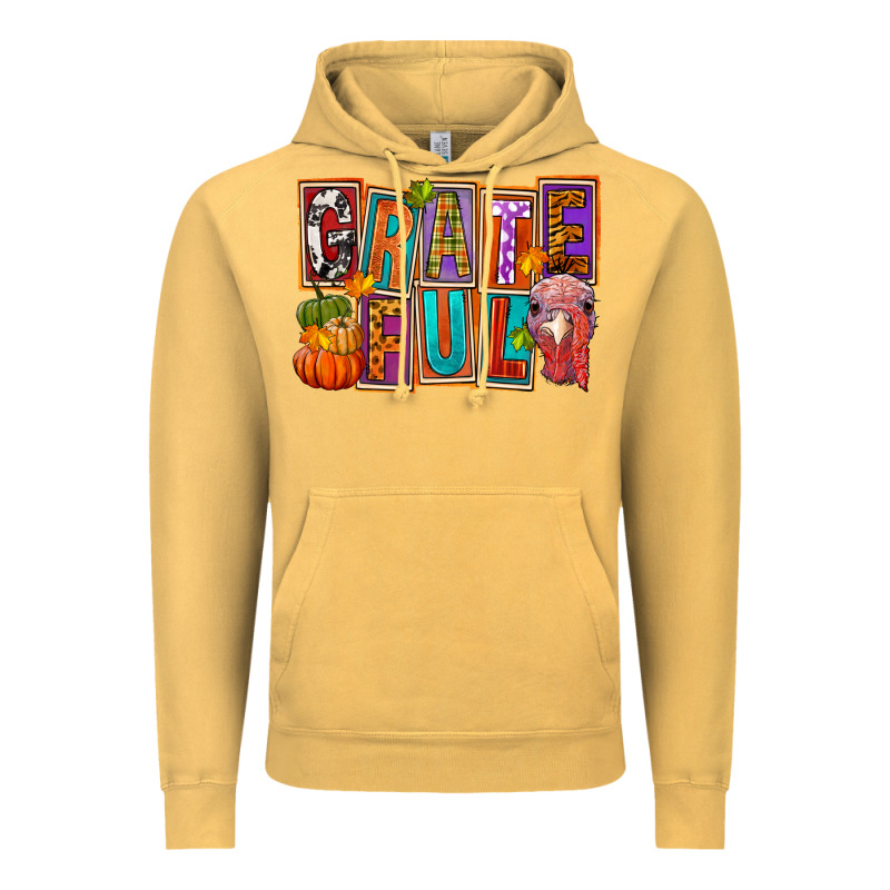 Grateful Thanksgiving Vintage Hoodie by FaDigitalArtStudio | Teevron