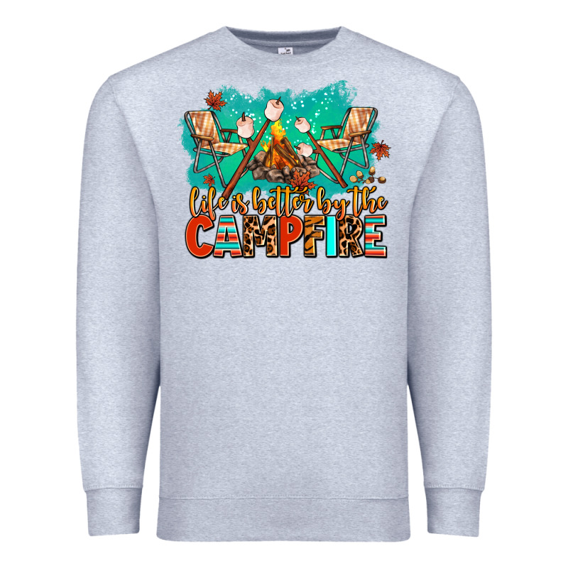 Life Is Better By The Campfire Premium Sweatshirt by AdoDesignShop | Teevron