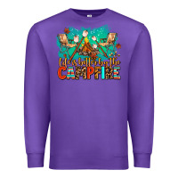 Purple life is better by the campfire Premium Sweatshirt - AdoDesignShop