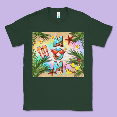 Summer Mom Classic Tee Designed By Tumblerdesignbyshophia