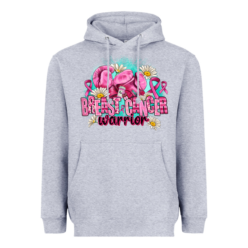 Breast Cancer Warrior Heavyweight Hoodie by AdoDesignShop | Teevron