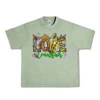 Oil Green love crawfish mardi gras olivia Urban Heavy Tee - OliviaCreatesArt