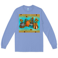 Colony Blue fall pumpkin tumbler Long Sleeve Tee - RanaPortraitStore