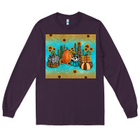 Plum fall pumpkin tumbler Long Sleeve Tee - RanaPortraitStore