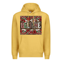 Antique Gold Believe Premium Hoodie - CowhideDigitalArt