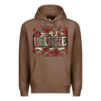 Chestnut Believe Premium Hoodie - CowhideDigitalArt