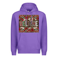 Purple Believe Premium Hoodie - CowhideDigitalArt