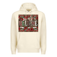 Sandshell Believe Premium Hoodie - CowhideDigitalArt