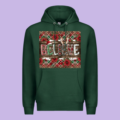 Believe Premium Hoodie Designed By Cowhidedigitalart