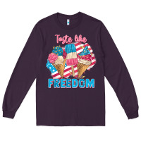 Plum taste like freedom 4th of july Long Sleeve Tee - FaDigitalArtStudio