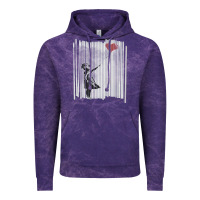Cloud Purple banksy balloon girl cute Vintage Hoodie - maiPhamDesign