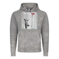 Cloud Rock banksy balloon girl cute Vintage Hoodie - maiPhamDesign